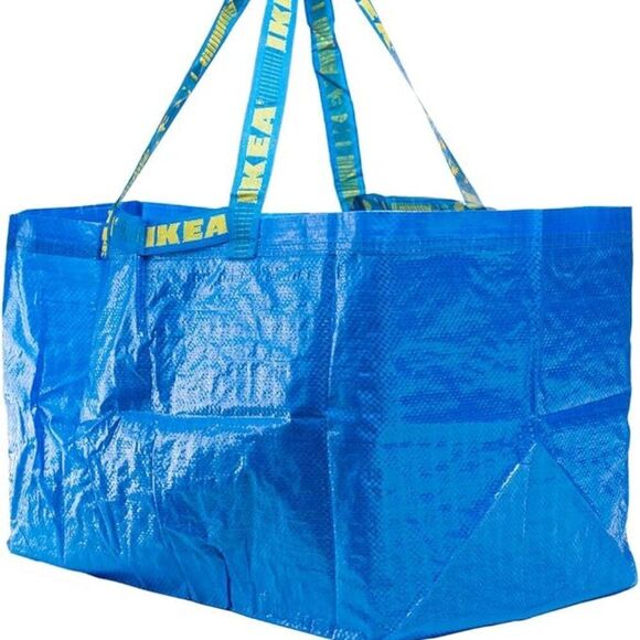 IKEA Frakta Shopping Bag, Large, Blue set of 5 - Picture 1 of 2
